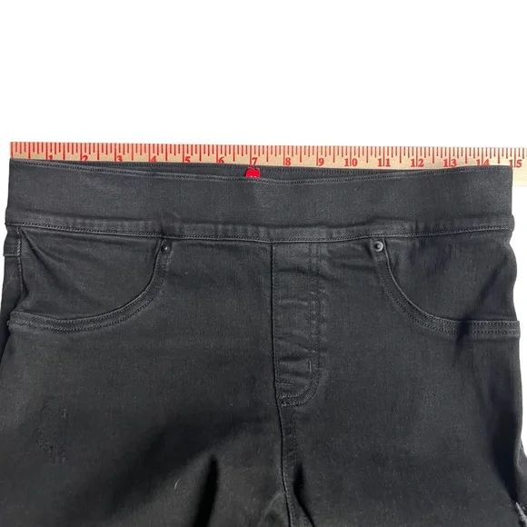 Spanx Distressed Skinny Jeans Women's S High Rise Stretch Denim Raw Hem 20213R - Picture 7 of 15